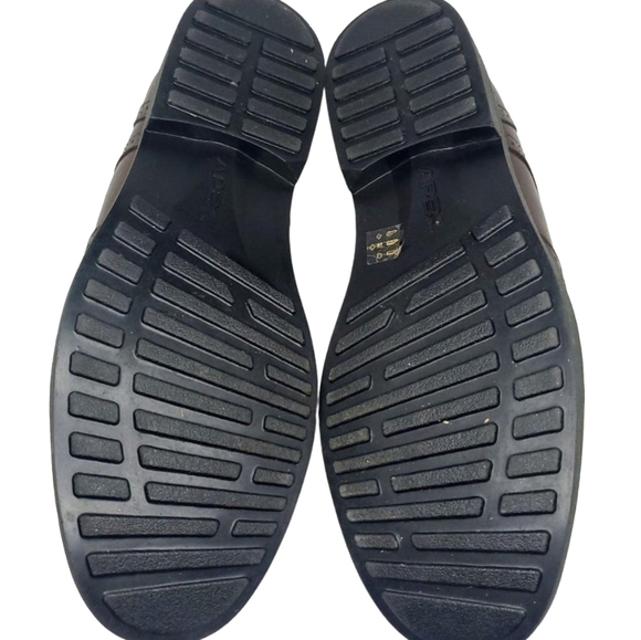 apex LT710M Men’s Oxford Dress Shoe Wingtip Brown - Picture 6 of 7